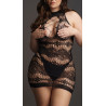 Le Désir Robe sexy Grande Taille CRISS CROSS NECK - Noir